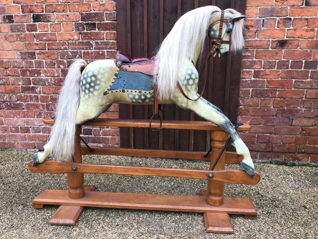 Original antique Lines rocking horse