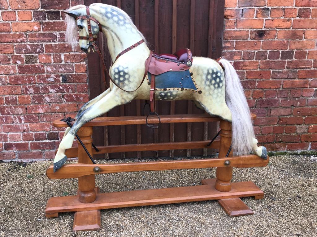 Original antique Lines rocking horse