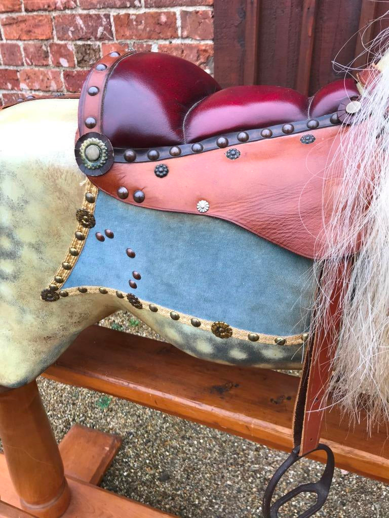 Original antique Lines rocking horse