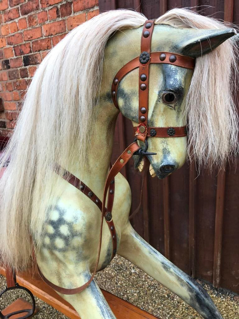 Original antique Lines rocking horse