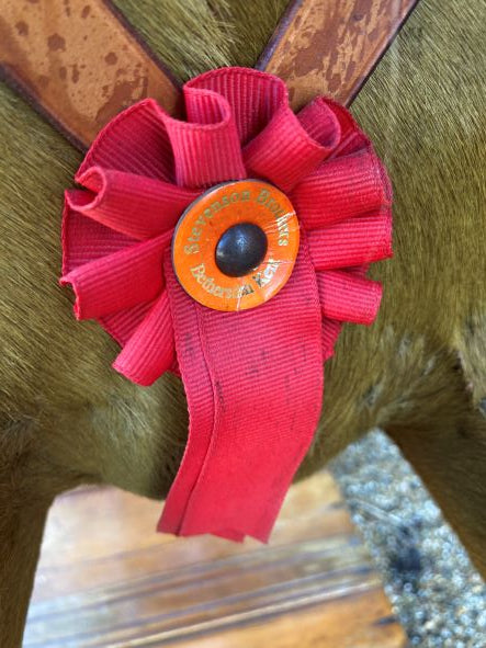 Hide covered Lines bow rocking horse