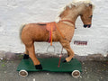 Vintage german bow rocker pull along horse