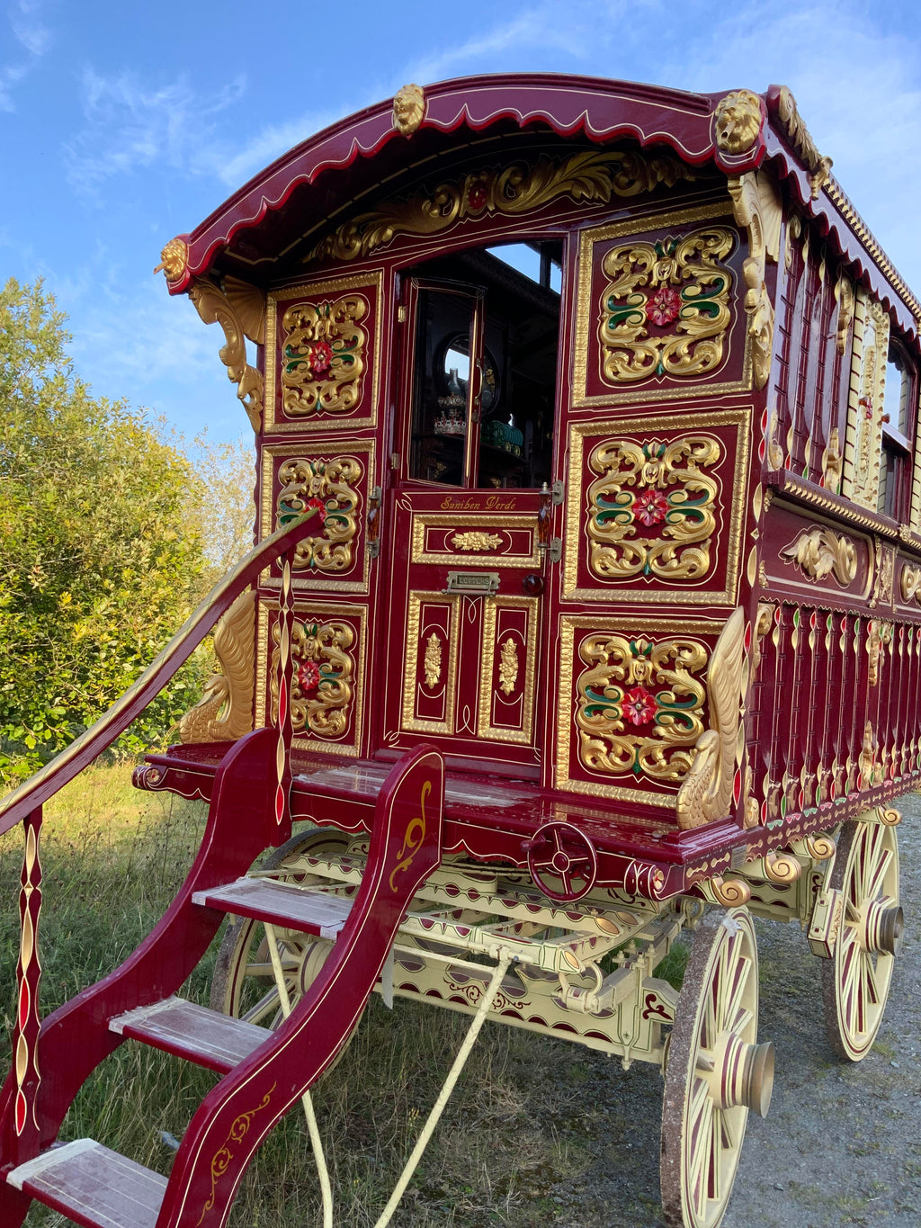 Stunning  restored ledge wagon by Watts of Bridgewater circa 1900