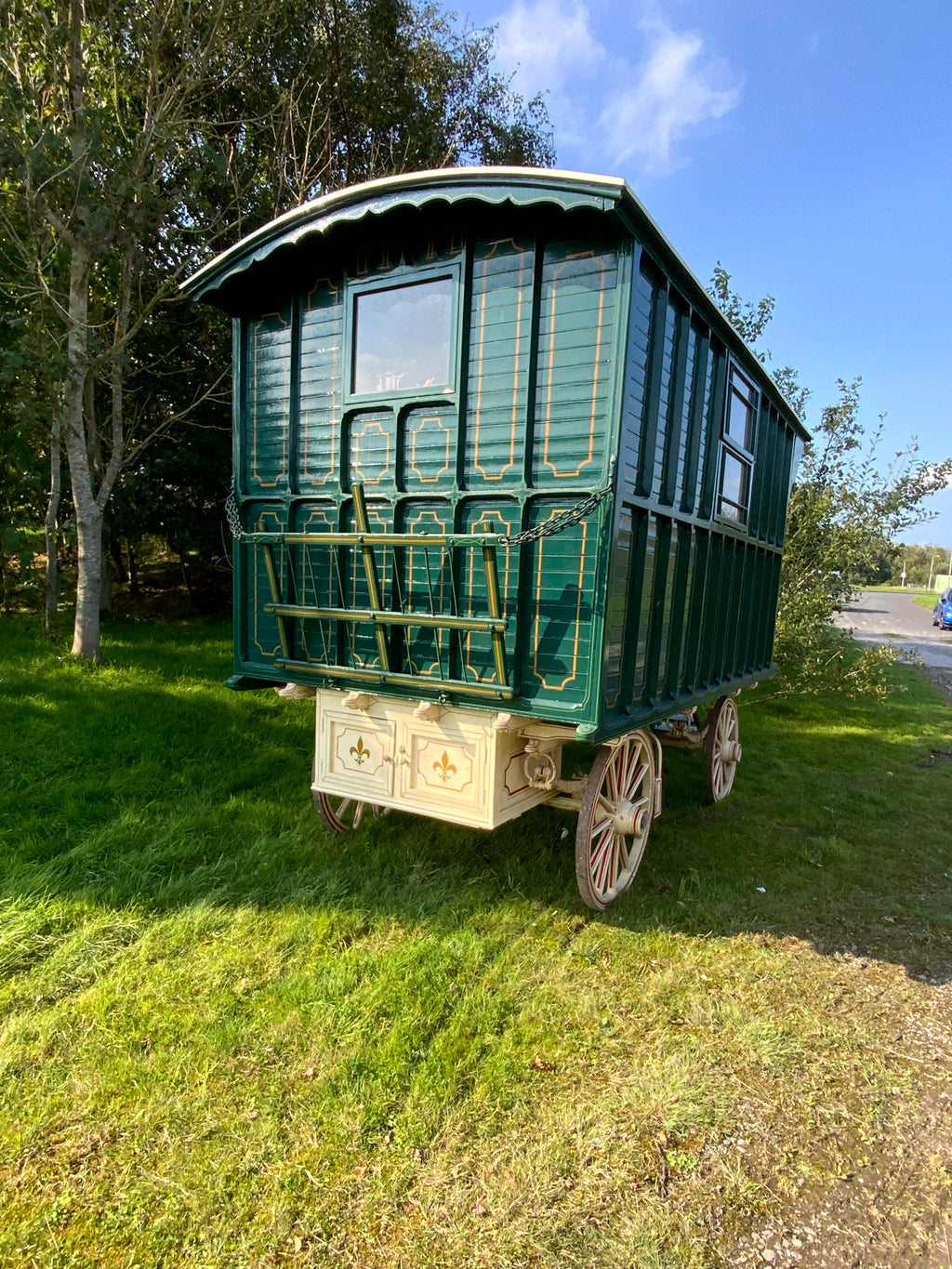 Restored historic Hutchins ledge wagon circa 1920
